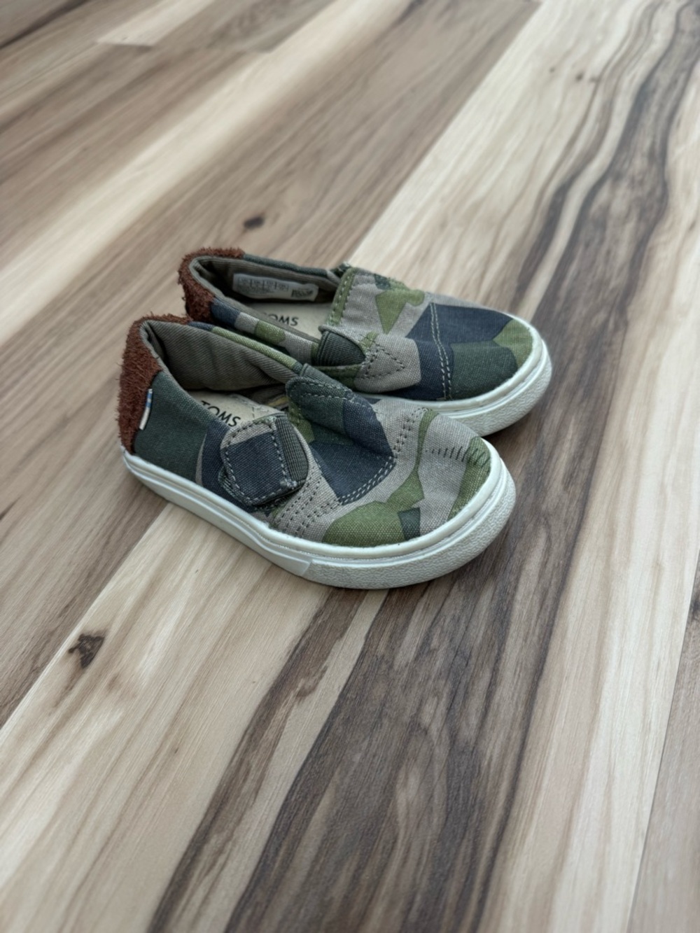 TOMS Kids Camo Slip-On Shoes